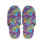Colorful Aloha Camouflage Flower Print Slippers