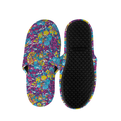 Colorful Aloha Camouflage Flower Print Slippers