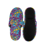 Colorful Aloha Camouflage Flower Print Slippers