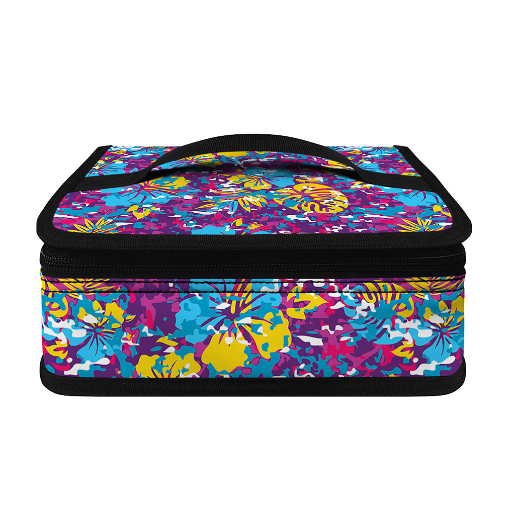 Colorful Aloha Camouflage Flower Print Small Lunch Bag