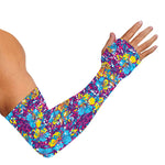 Colorful Aloha Camouflage Flower Print Sun Protection Arm Sleeves