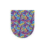 Colorful Aloha Camouflage Flower Print Toilet Lid Cover