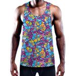 Colorful Aloha Camouflage Flower Print Training Tank Top
