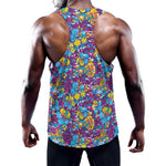 Colorful Aloha Camouflage Flower Print Training Tank Top