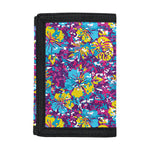 Colorful Aloha Camouflage Flower Print Trifold Wallet