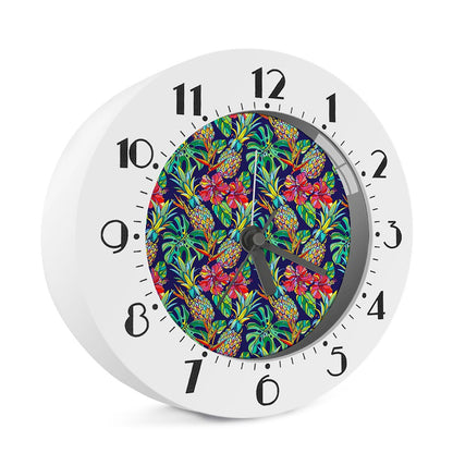 Colorful Aloha Pineapple Pattern Print Alarm Clock