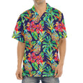 Colorful Aloha Pineapple Pattern Print Aloha Shirt