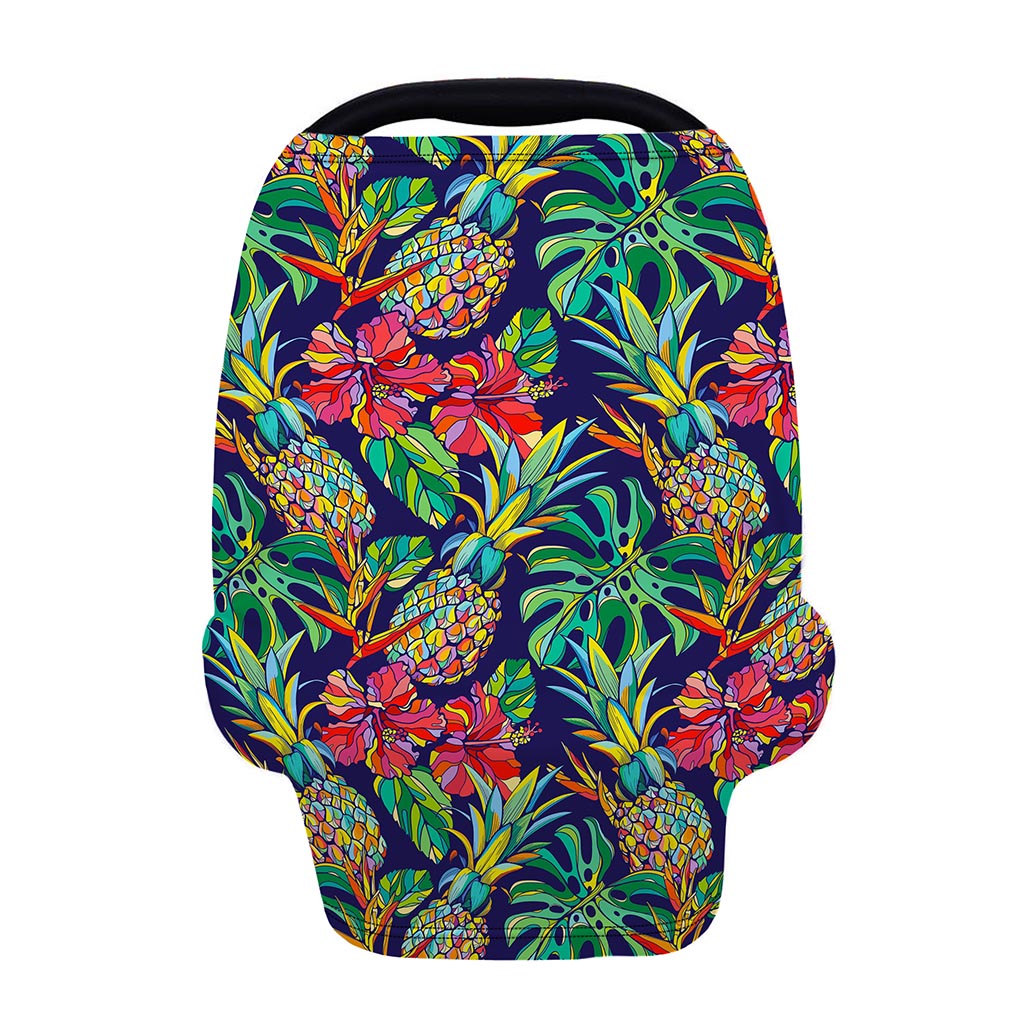 Colorful Aloha Pineapple Pattern Print Baby Seat Cover