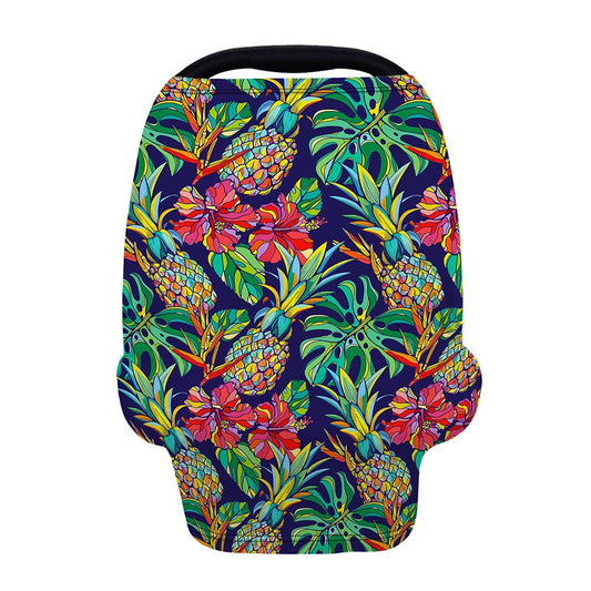 Colorful Aloha Pineapple Pattern Print Baby Seat Cover