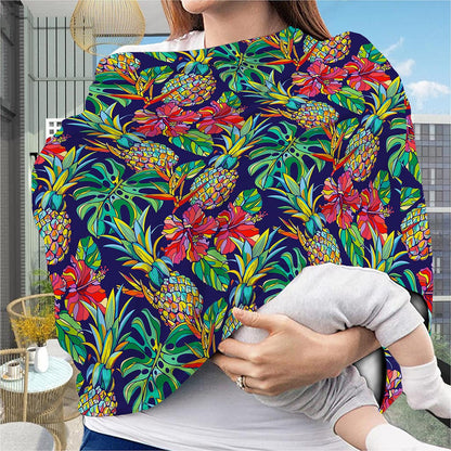 Colorful Aloha Pineapple Pattern Print Baby Seat Cover