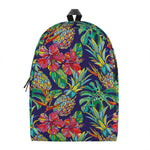 Colorful Aloha Pineapple Pattern Print Backpack