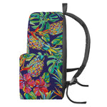 Colorful Aloha Pineapple Pattern Print Backpack
