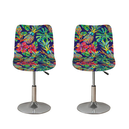 Colorful Aloha Pineapple Pattern Print Bar Stool Covers