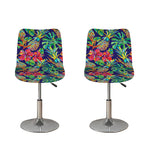 Colorful Aloha Pineapple Pattern Print Bar Stool Covers