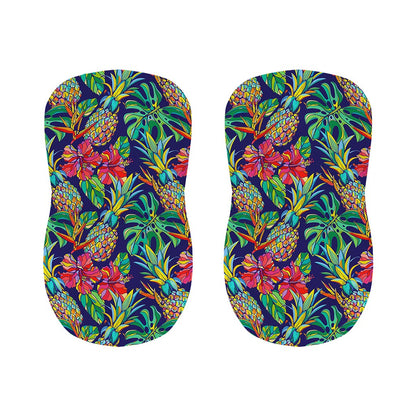 Colorful Aloha Pineapple Pattern Print Bar Stool Covers