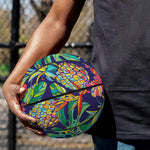 Colorful Aloha Pineapple Pattern Print Basketball