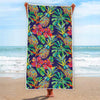 Colorful Aloha Pineapple Pattern Print Beach Towel