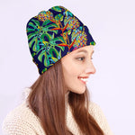 Colorful Aloha Pineapple Pattern Print Beanie
