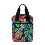 Colorful Aloha Pineapple Pattern Print Bible Tote Bag