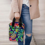 Colorful Aloha Pineapple Pattern Print Bible Tote Bag