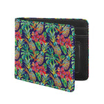 Colorful Aloha Pineapple Pattern Print Bifold Wallet