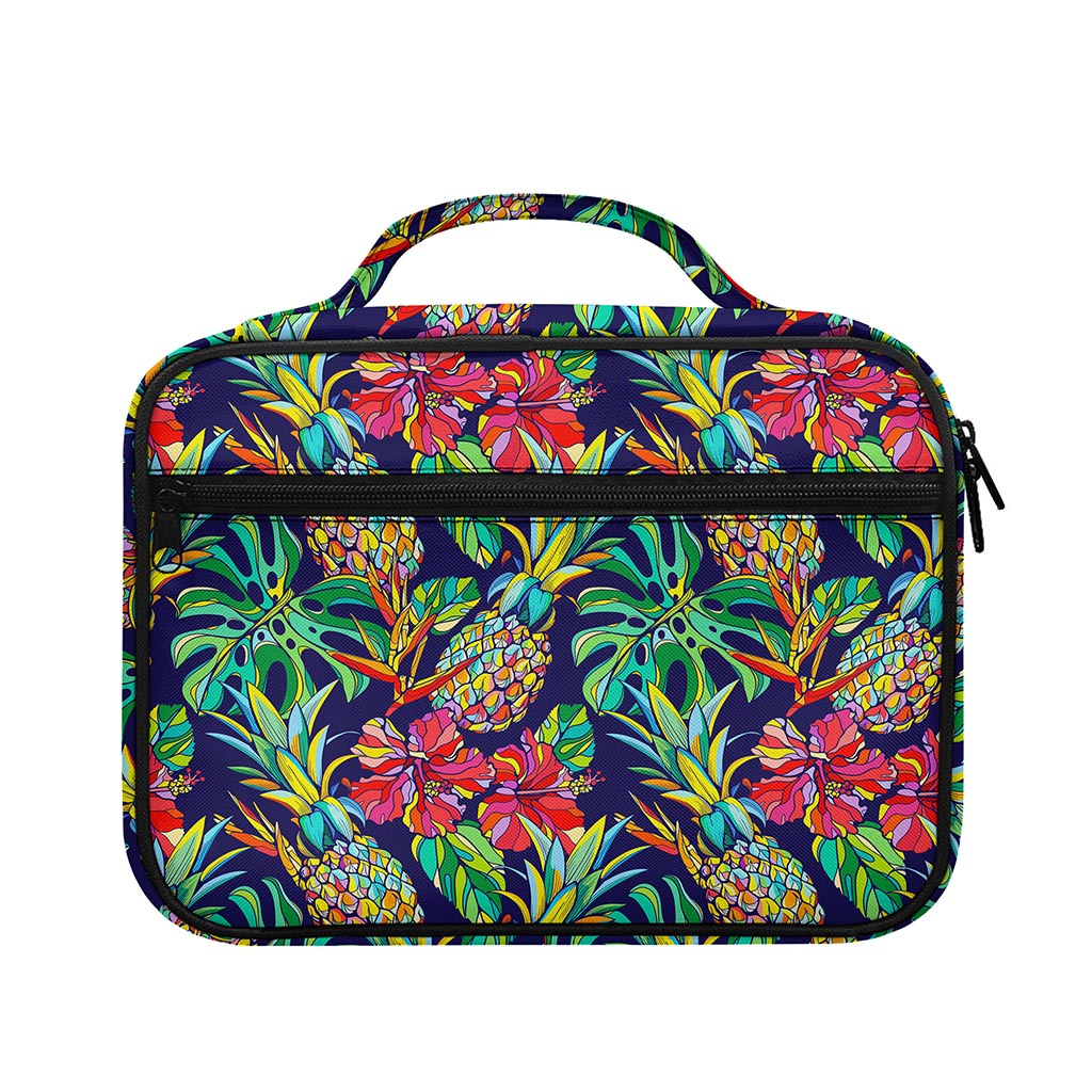 Colorful Aloha Pineapple Pattern Print Briefcase Bible Bag