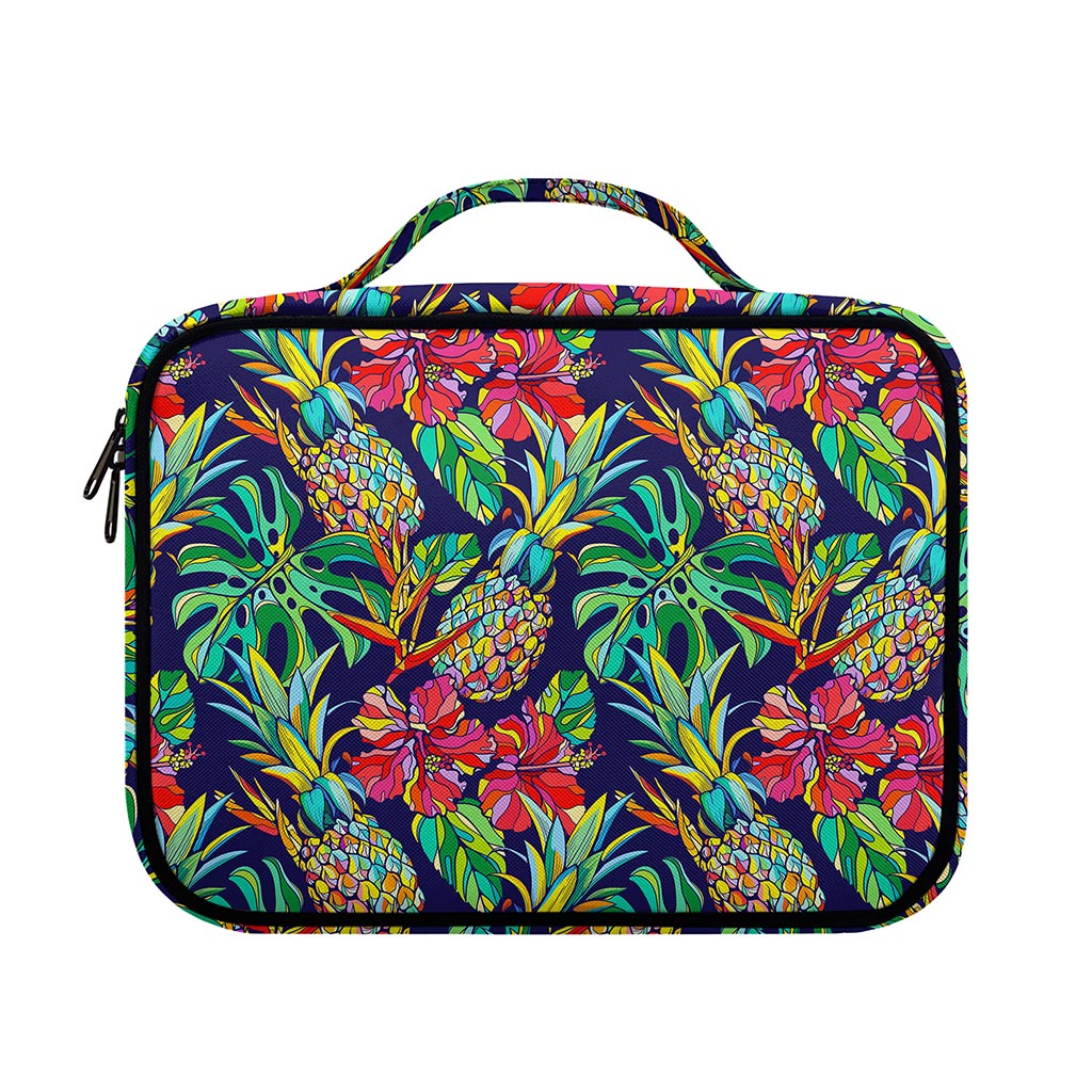 Colorful Aloha Pineapple Pattern Print Briefcase Bible Bag