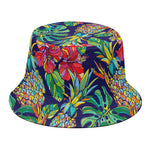 Colorful Aloha Pineapple Pattern Print Bucket Hat