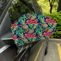 Colorful Aloha Pineapple Pattern Print Car Side Mirror Covers