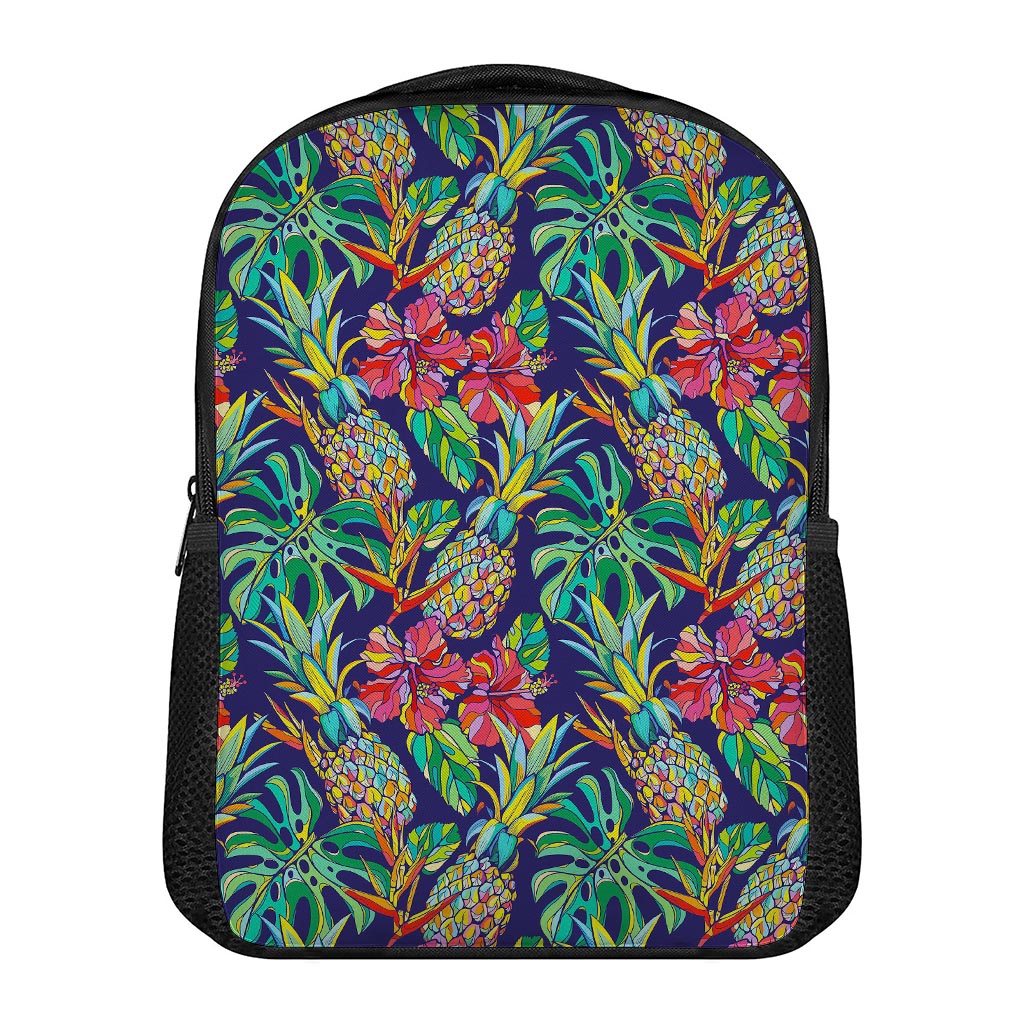 Colorful Aloha Pineapple Pattern Print Casual Backpack