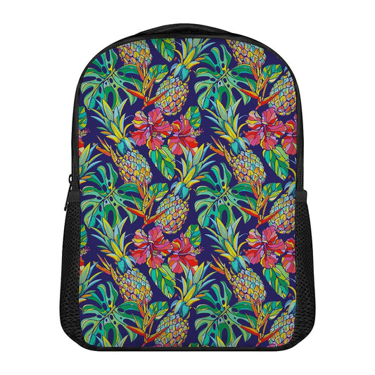 Colorful Aloha Pineapple Pattern Print Casual Backpack