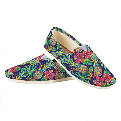 Colorful Aloha Pineapple Pattern Print Casual Shoes