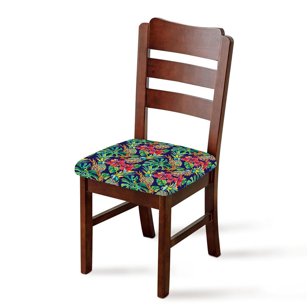 Colorful Aloha Pineapple Pattern Print Chair Cushion Cover