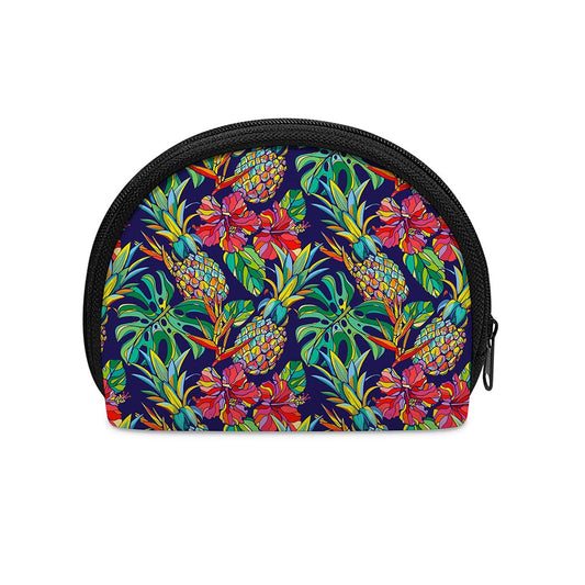 Colorful Aloha Pineapple Pattern Print Coin Purse