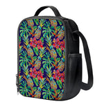 Colorful Aloha Pineapple Pattern Print Crossbody Lunch Bag