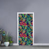 Colorful Aloha Pineapple Pattern Print Door Sticker