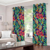 Colorful Aloha Pineapple Pattern Print Extra Wide Grommet Curtains