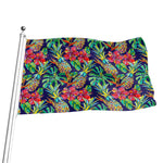 Colorful Aloha Pineapple Pattern Print Flag