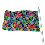 Colorful Aloha Pineapple Pattern Print Flag