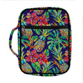 Colorful Aloha Pineapple Pattern Print Front Pocket Bible Bag