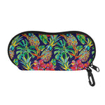 Colorful Aloha Pineapple Pattern Print Glasses Case