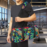Colorful Aloha Pineapple Pattern Print Gym Bag