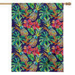 Colorful Aloha Pineapple Pattern Print House Flag