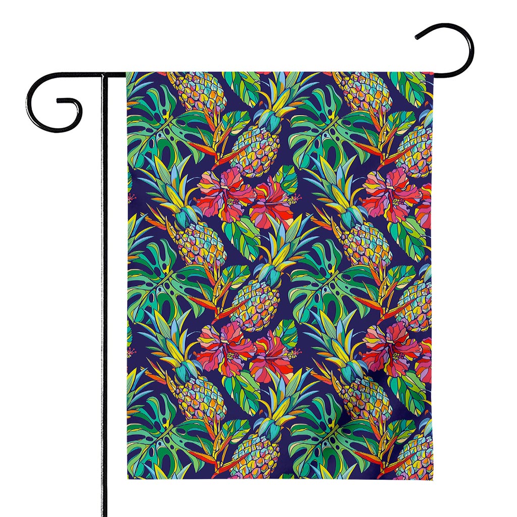 Colorful Aloha Pineapple Pattern Print House Flag