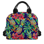 Colorful Aloha Pineapple Pattern Print Insulated Lunch Bag