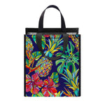 Colorful Aloha Pineapple Pattern Print Insulated Lunch Tote