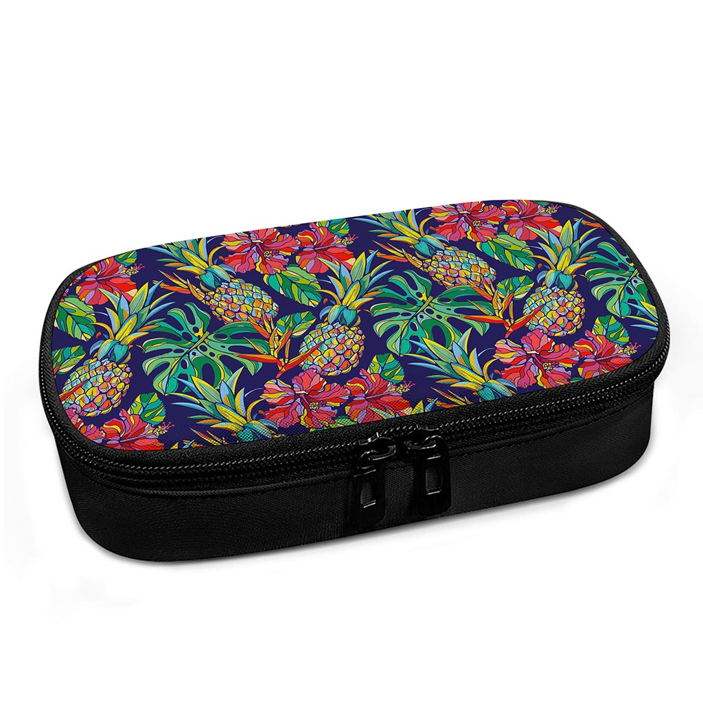 Colorful Aloha Pineapple Pattern Print Insulin Cooler Travel Case
