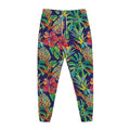 Colorful Aloha Pineapple Pattern Print Jogger Pants