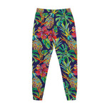 Colorful Aloha Pineapple Pattern Print Jogger Pants