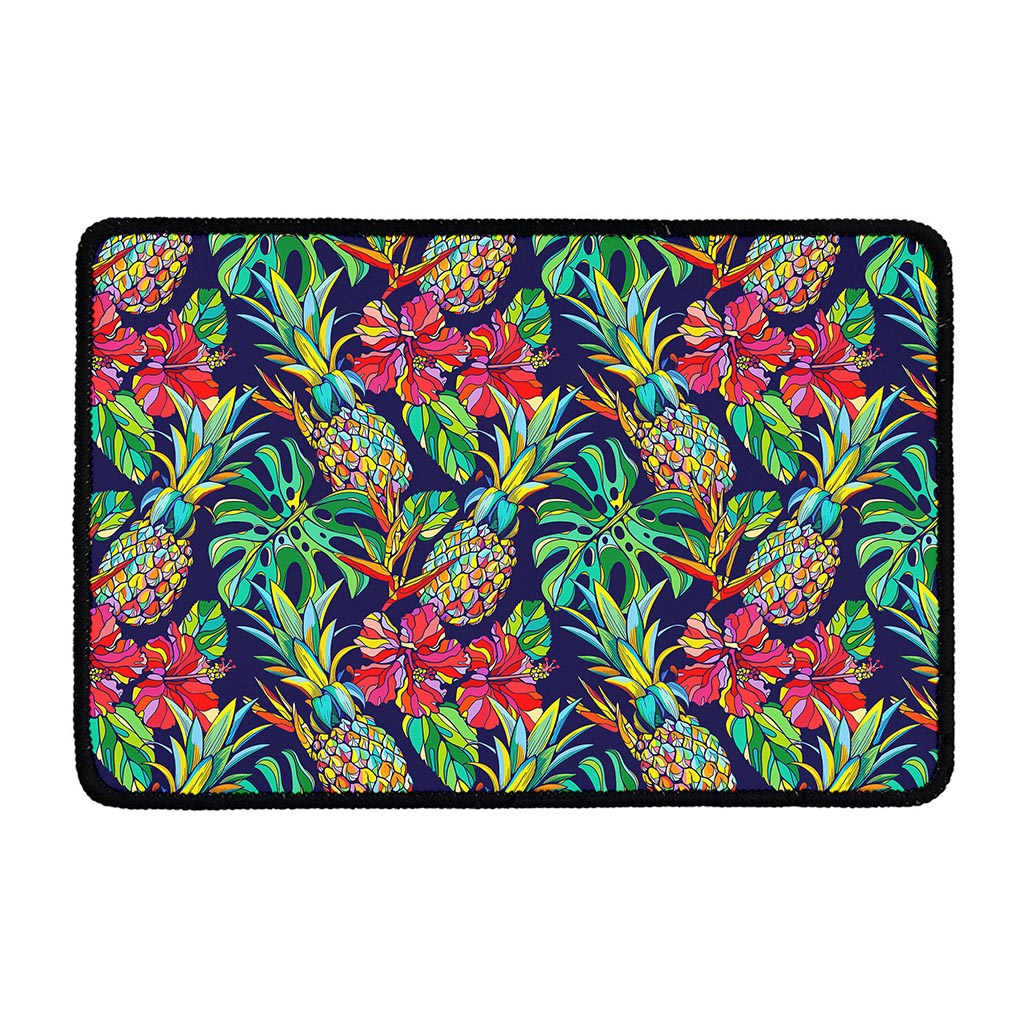 Colorful Aloha Pineapple Pattern Print Kitchen Mat